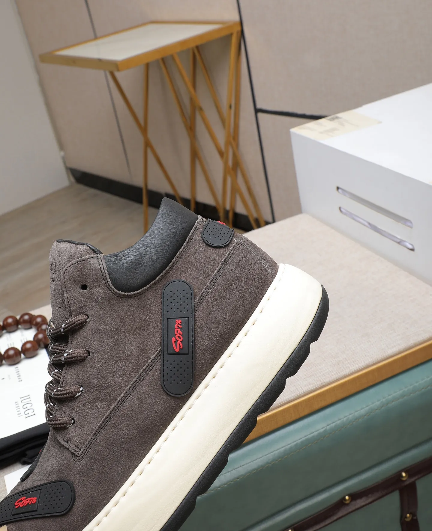 Men's shoes 💰680 IUGGI new retro presbyopia men's shoes, casual and versatile, full of high-end sense, fashionable, luxury and personalized style, joint style, retro presbyopia factor, full of handsome style, first layer suede cowhide, lining wool, rubber outsole, light and non-slip size: 39-44